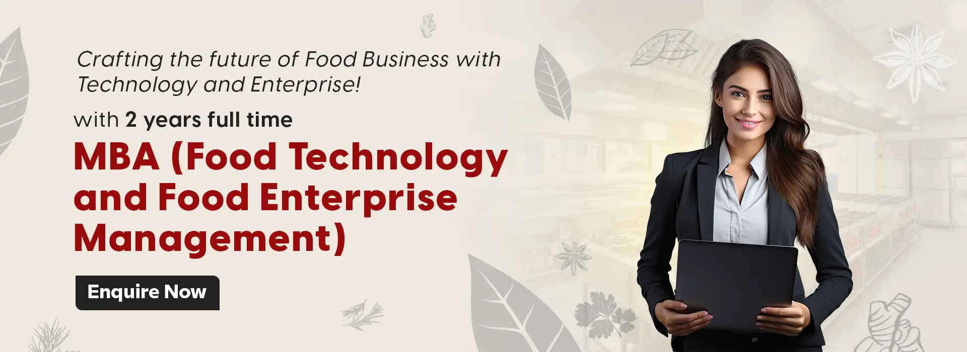 Food Technology and Food Enterprise Management Register via snap